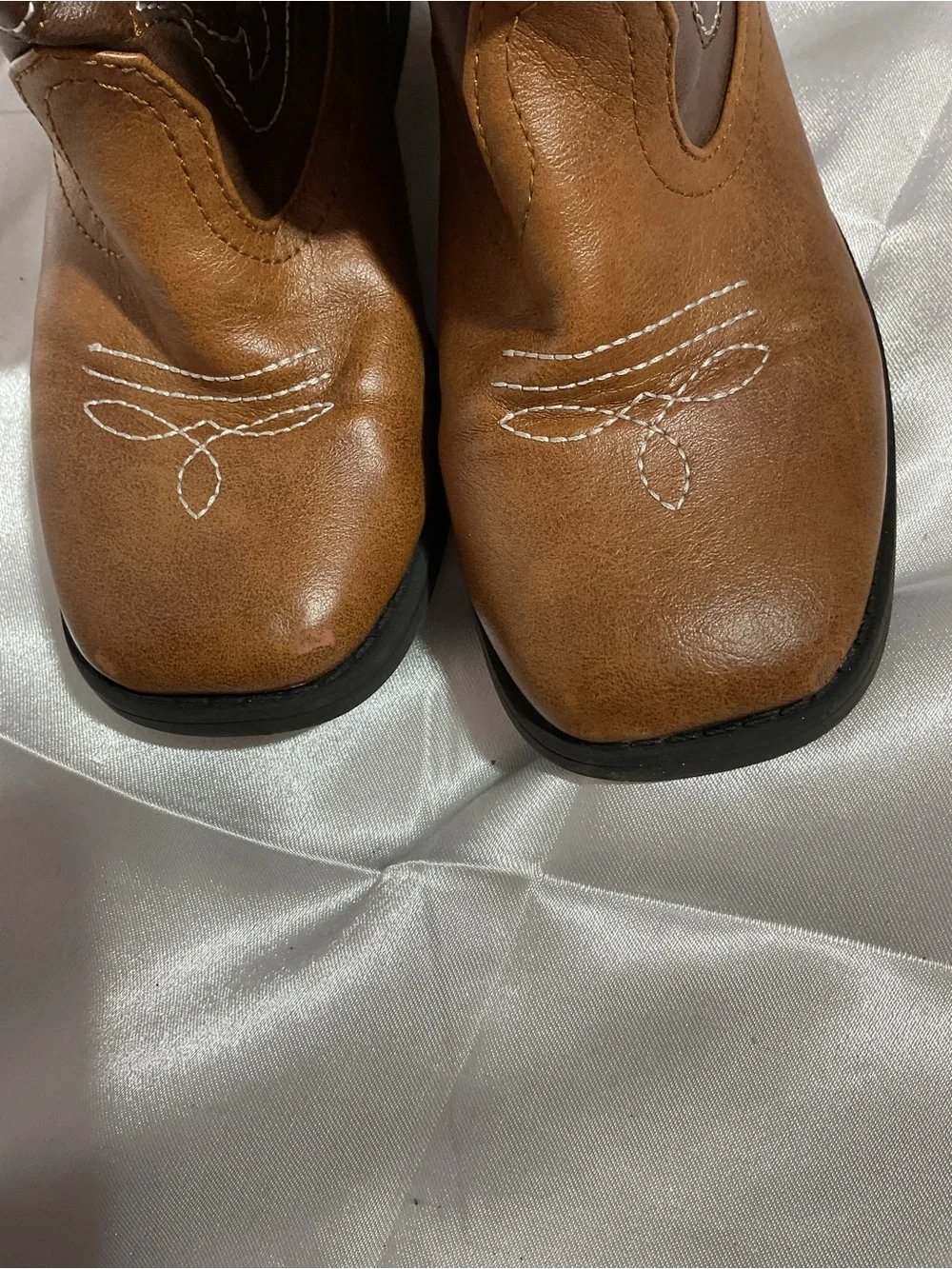 Kids Brown Western Cowboy Boots - Classic Pull-On Style